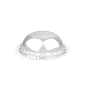 PET Domed Ice Cream BioCup Lid - 90ml/3oz - 1000/ctn - - BioPak commercial catering consumable