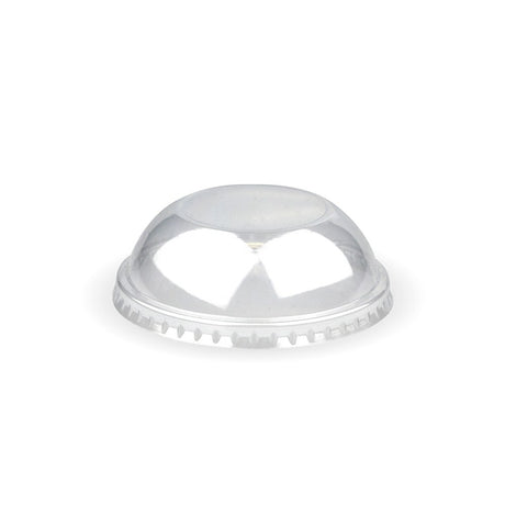 PET Domed Ice Cream BioCup Lid - 90ml/3oz - 1000/ctn - - BioPak commercial catering consumable