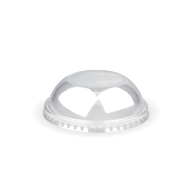 PET Domed Ice Cream BioCup Lid - 90ml/3oz - 1000/ctn - - BioPak commercial catering consumable