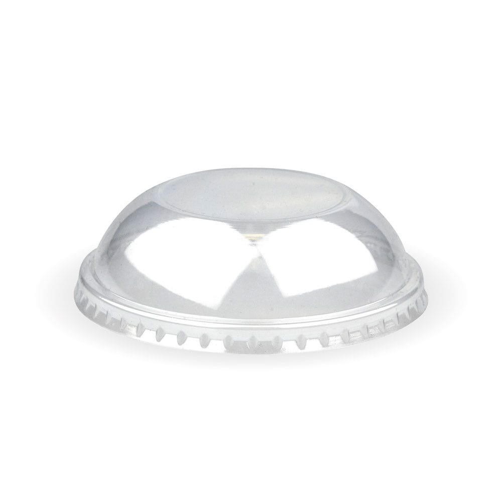 PET Domed Ice Cream BioCup Lid - 150ml/5oz - 1000/ctn - - BioPak commercial catering consumable