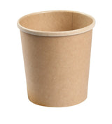 Paper PLA Lined Soup BioBowl - Kraft - 26oz - 500/ctn - kraft - BioPak commercial catering consumable