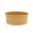 Wide Paper PLA Lined BioBowl - Kraft - Extra Large - 1300ml - 200/carton - printed kraft-look - BioPak commercial catering consumable
