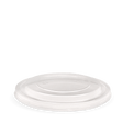 PET Wide BioBowl Lid - Clear - 500/750/1000ml (148mm) - 400/ctn - clear - BioPak commercial catering consumable
