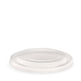 PP Wide BioBowl Lid - Clear - 500/750/1000ml (148mm) - 400/ctn - clear - BioPak commercial catering consumable