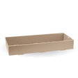 BioBoard Catering Tray - Kraft - Large - 50/ctn - kraft - BioPak commercial catering consumable
