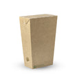 Unlined Large Exnclosd Chip Box - Kraft - 800/ctn - printed kraft-look - BioPak commercial catering consumable