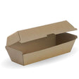 Hot dog box - 209 x 70 x 76mm - kraft - BioPak commercial catering consumable