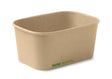 Rectangle PLA Lined Container - Kraft - 1000ml - 300/ctn - kraft - BioPak commercial catering consumable
