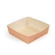 BioBoard Burger Tary - Kraft - 117x117x40mm - 500/ctn - kraft - BioPak commercial catering consumable