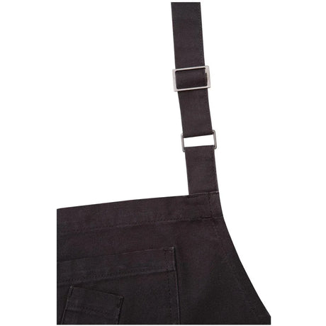 BB012 Chef Works Urban Rockford Canvas Wide Bib Apron Steel Grey - JD Catering Equipment Solutions Ltd