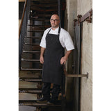 BB012 Chef Works Urban Rockford Canvas Wide Bib Apron Steel Grey