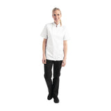 BB052-M Chef Works Womens Springfield Zip Chefs Jacket White M