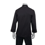 BB083-L Chef Works Unisex Hartford Lightweight Chef Jacket Black Size L