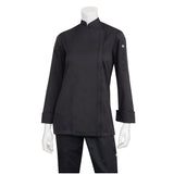 Chef Works Hartford Womens Chef Jacket Black S