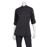 Chef Works Hartford Womens Chef Jacket Black S
