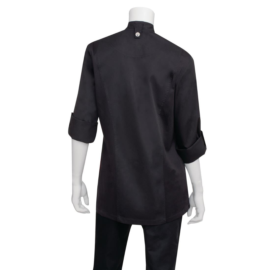 Chef Works Hartford Womens Chef Jacket Black S