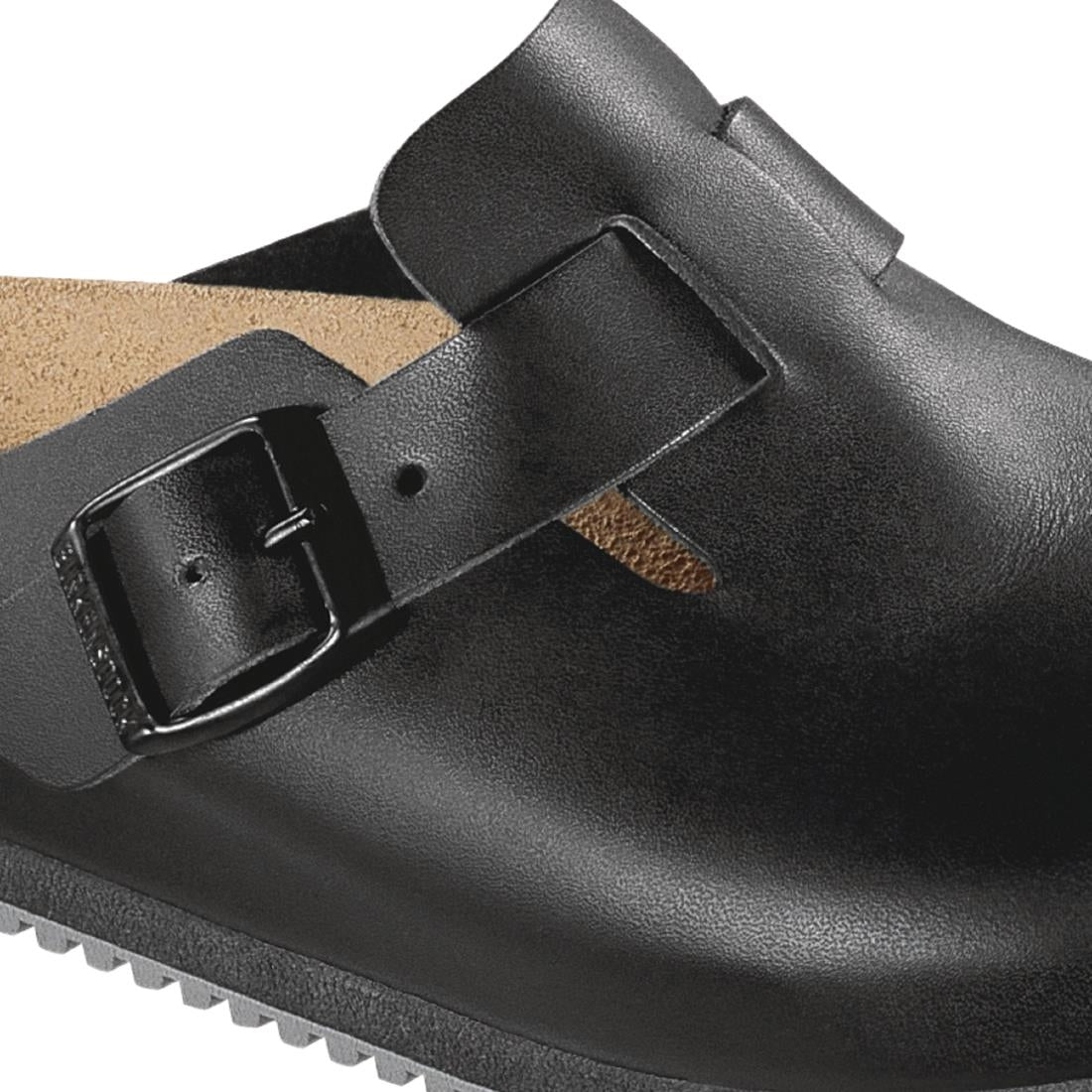 BB129-38 Birkenstock Super Grip Professional Boston Clogs Black 38