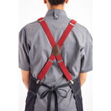 BB206 Chef Works Urban Berkeley Denim Brace Bib Apron Dark Indigo