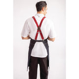 BB206 Chef Works Urban Berkeley Denim Brace Bib Apron Dark Indigo