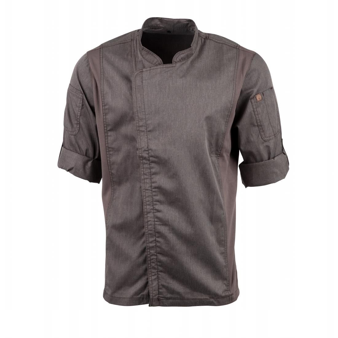 Unisex Chef Works Hartford Unisex Chef Jacket Graphite 4XL