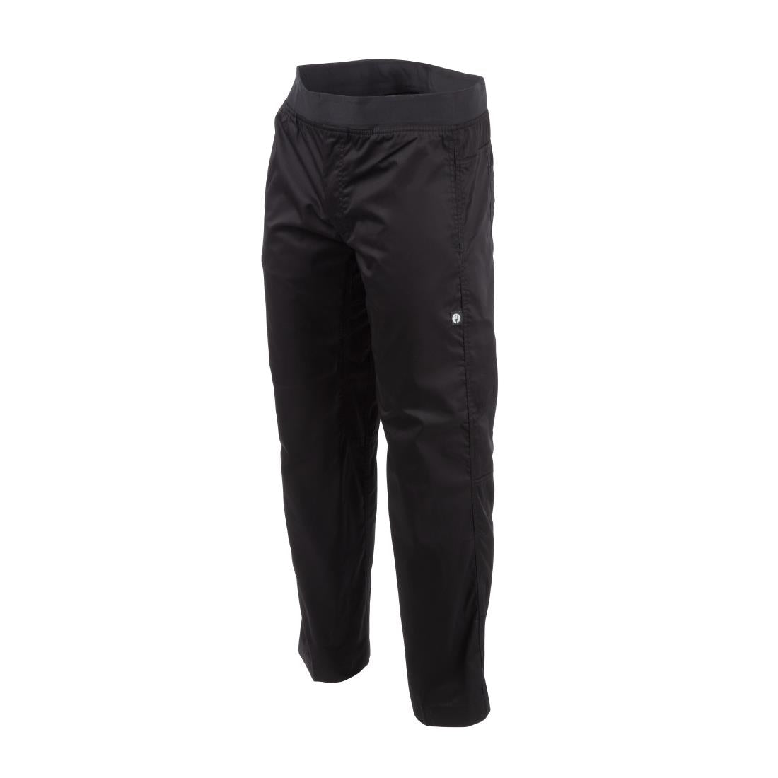 Chef Works Men's Lightweight Slim Trouser Black Size XL