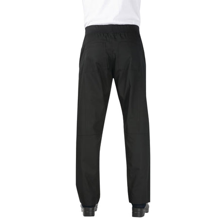 Chef Works Men's Lightweight Slim Trouser Black Size M