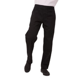 Chef Works Men's Lightweight Slim Trouser Black Size L