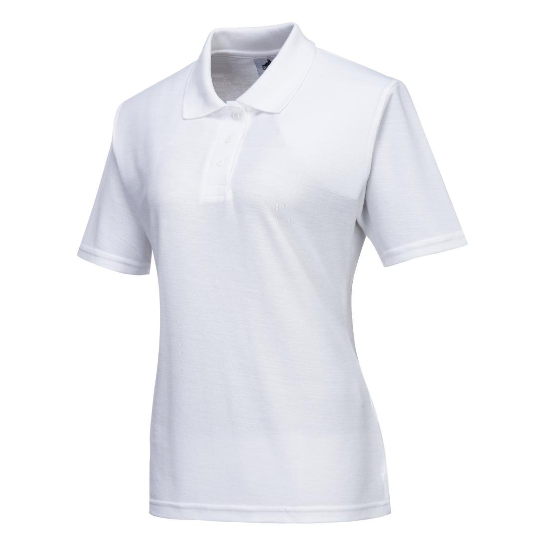 BB473-S Ladies Polo Shirt White S