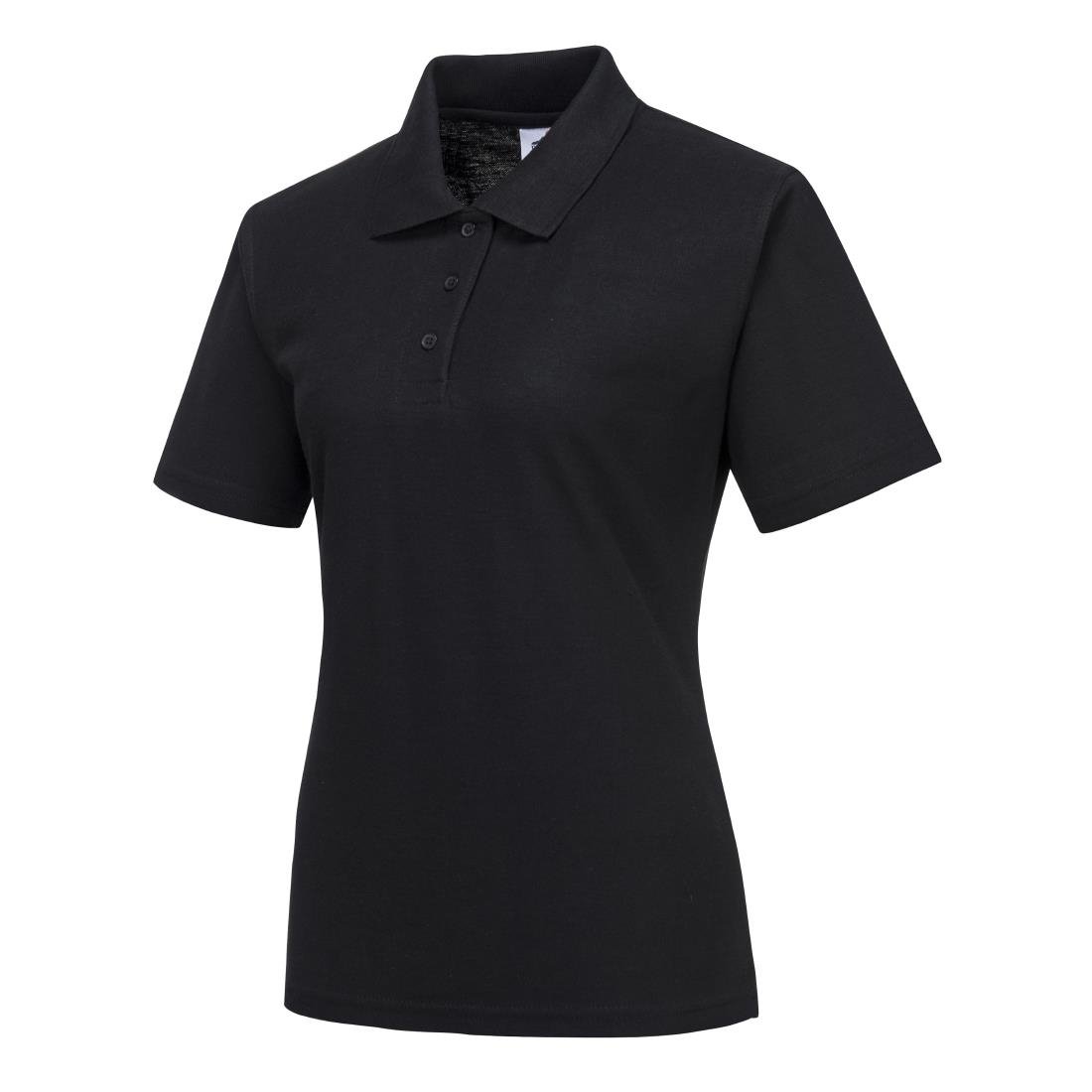 BB474-XS Ladies Polo Shirt Black XS