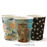 Single Wall BioCup - Art Series - 390ml / 12oz (90mm) - 1000/ctn - art series - BioPak commercial catering consumable