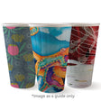 Double Wall BioCup - Art Series - Panelled - 460ml / 16oz (90mm) - 600/ctn - art series - BioPak commercial catering consumable
