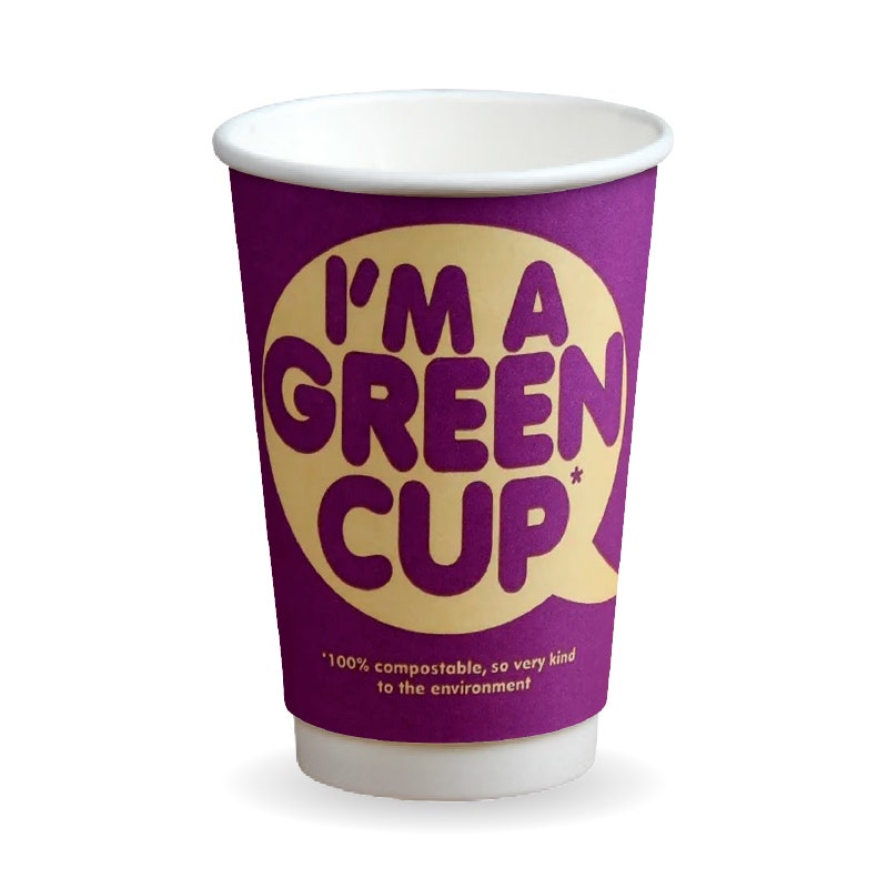 460ml (16oz) cup (fits large lids) - - BioPak commercial catering consumable