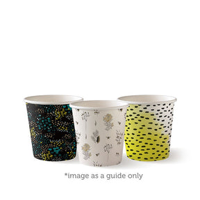 Single Wall BioCup - Art Series - 120ml / 4oz (62mm) - 2000/ctn - art series - BioPak commercial catering consumable