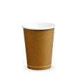 Single Wall BioCup - Kraft - 390ml / 12oz (90mm) - 1000/ctn - kraft - BioPak commercial catering consumable