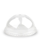 Small PET Dome Lid - X-Slot - Clear - 90mm - 10000/ctn - clear - BioPak commercial catering consumable