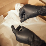 Teknik Black Nitrile Powder-Free Disposable Gloves (1000) 10x100
