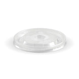 BioBowl PP Lid - Clear - 250ml / 8oz - 1000/ctn - clear - BioPak commercial catering consumable