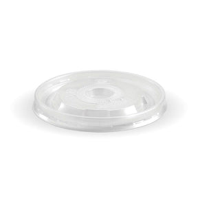 BioBowl PP Lid - Clear - 250ml / 8oz - 1000/ctn - clear - BioPak commercial catering consumable