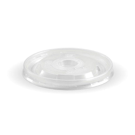 BioBowl PP Lid - Clear - 250ml / 8oz - 1000/ctn - clear - BioPak commercial catering consumable
