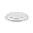 Paper PLA Lined BioBowl Lid - White - 250ml / 8oz - 1,000/ctn - opaque - BioPak commercial catering consumable