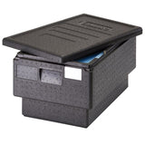BW010 Cambro GoBox Full-Size Top Load 8" Deep Large Handles Black