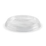 PLA BioBowl Lid - Clear - 240-960ml - 500/ctn - clear - BioPak commercial catering consumable