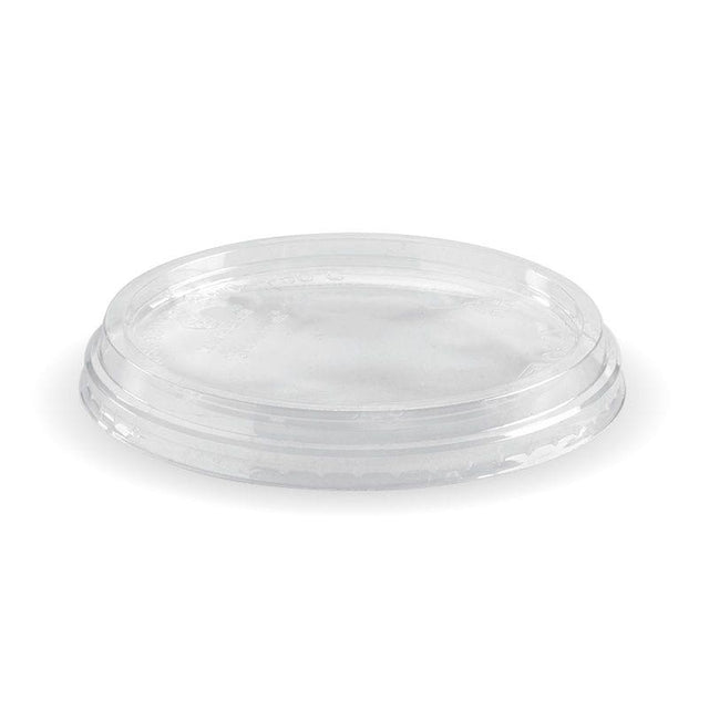 PLA BioBowl Lid - Clear - 240-960ml - 500/ctn - clear - BioPak commercial catering consumable