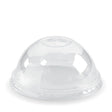 PLA Dome Lid - X-Slot - Clear - Fits 300-700ml (96mm) - 1000/ctn - clear - BioPak commercial catering consumable