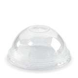 PLA Dome Lid - X-Slot - Clear - Fits 300-700ml (96mm) - 1000/ctn - clear - BioPak commercial catering consumable