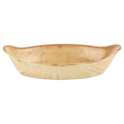 Pack Size 12 - Rustico Stoneware  Oval Eared Dish 22cm/8" - C01201