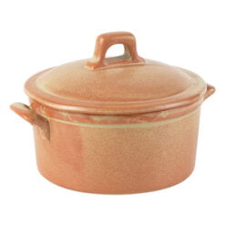 Pack Size 6 - Rustico Stoneware  Lidded Casserole 12x5.5cm/5"x2.25" 42.5cl/15oz - C01270