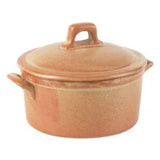 Pack Size 6 - Rustico Stoneware Lidded Casserole 12x5.5cm/5"x2.25" 42.5cl/15oz - C01270 - JD Catering Equipments Ltd