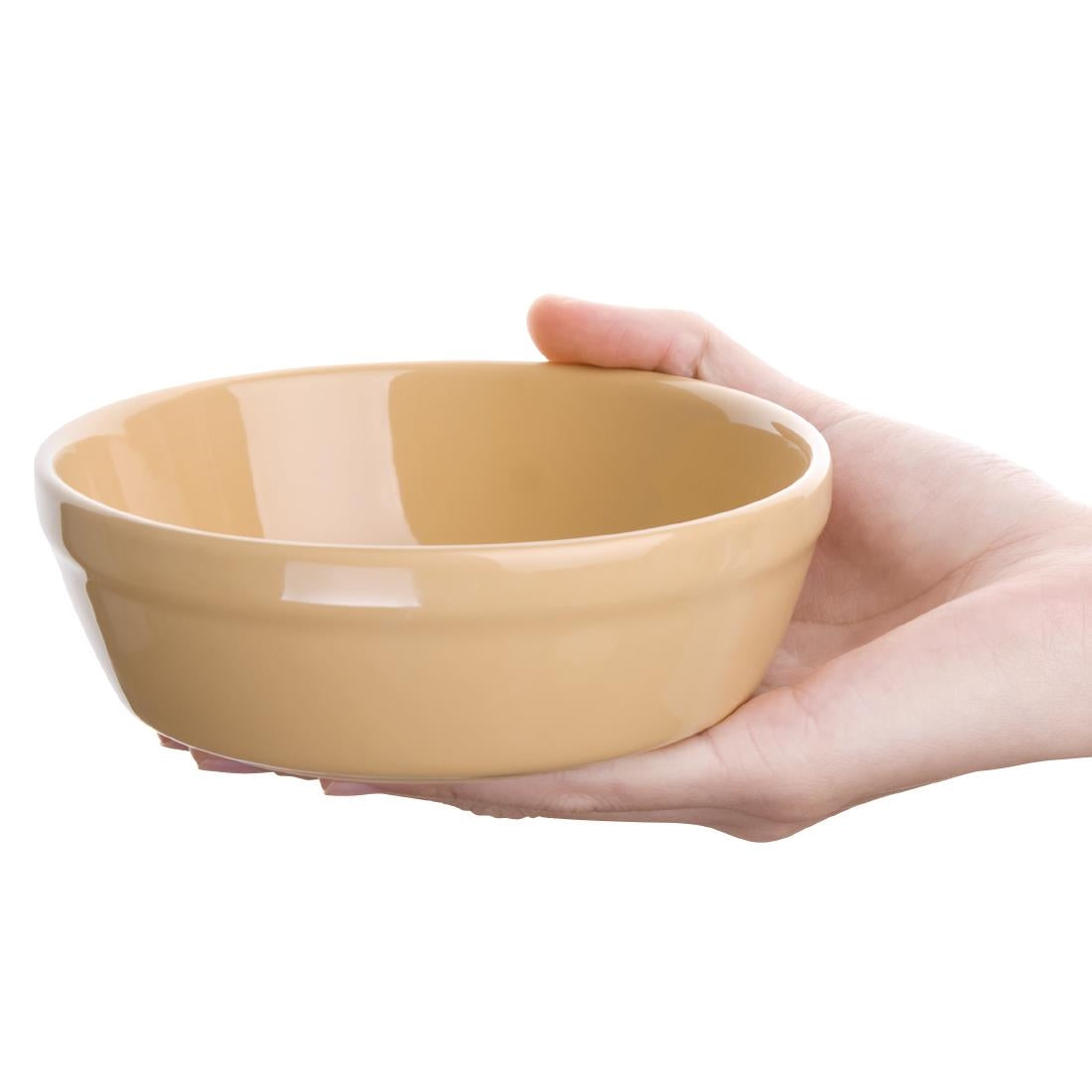 C026 Olympia Stoneware Round Pie Bowls 137mm (Pack of 6)