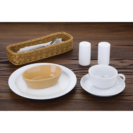 C104 Olympia Stoneware Oval Pie Bowls 145 x 104mm (Pack of 6) - JD Catering Equipment Solutions Ltd